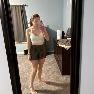 Windsor White Lace Halter Romper